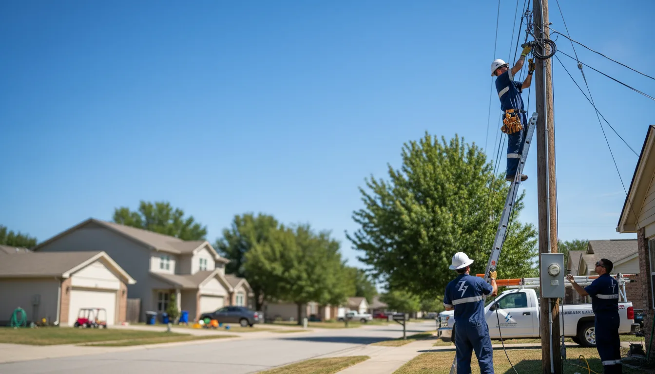 Residential electrician providing installation services in Crabtree, OR